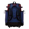 Boombah Superpack Hybrid Rolling Bat Bag - 3DHC Royal/Red - Wheeled & Backpack Version view 3