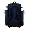 Boombah Superpack Hybrid Rolling Bat Bag - 3DHC Navy - Wheeled & Backpack Version view 3