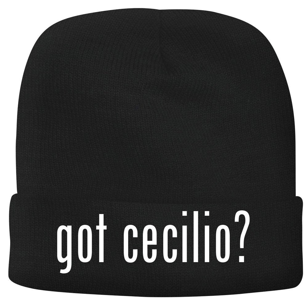 BH Cool Designs got Cecilio? - Men's Soft & Comfortable Beanie Hat Cap, Black, One Size