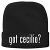 BH Cool Designs got Cecilio? - Men's Soft & Comfortable Beanie Hat Cap, Black, One Size view 1