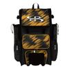 Boombah Superpack Hybrid Rolling Bat Bag - Scratch Black/Gold - Wheeled & Backpack Version view 1