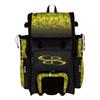 Boombah Superpack Hybrid Rolling Bat Bag - Softball Black/Optic Yellow/Red - Wheeled & Backpack Version view 1