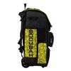 Boombah Superpack Hybrid Rolling Bat Bag - Softball Black/Optic Yellow/Red - Wheeled & Backpack Version view 2