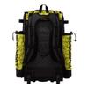Boombah Superpack Hybrid Rolling Bat Bag - Softball Black/Optic Yellow/Red - Wheeled & Backpack Version view 3