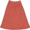 BGDK Girls' Knee Length Light Weight strecthy Thin Ribbed A-Line Skirt, Waistband Watermelon view 1