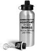 Art by Chelsydale Gifts for Administrative Assistant Water Bottle Tumbler Drinkware - Admin Asst Happy Professional Day Office Co Worker Employee Funny Cute Gag Appreciation Idea - Badass Job view 2