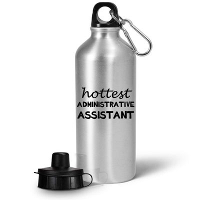 Art by Chelsydale Gifts for Hottest Administrative Assistant Water Bottle Tumbler Drinkware - Admin Asst Happy Professional Day Office Co Worker Employee Funny Cute Gag Appreciation Idea