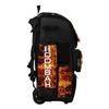 Boombah Superpack Hybrid Rolling Bat Bag - Fire Ball Black/Orange/White - Wheeled & Backpack Version view 2