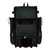 Boombah Superpack Hybrid Rolling Bat Bag - 3DHC Black/Teal - Wheeled & Backpack Version view 1