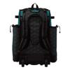 Boombah Superpack Hybrid Rolling Bat Bag - 3DHC Black/Teal - Wheeled & Backpack Version view 3
