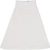 BGDK Girls' Knee Length Light Weight strecthy Thin Ribbed A-Line Skirt, Waistband White xx Large