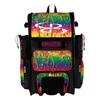 Boombah Superpack Hybrid Rolling Bat Bag - Lava Multi - Wheeled & Backpack Version view 1