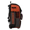 Boombah Superpack Hybrid Rolling Bat Bag - 3DHC Dark Charcoal/Orange - Wheeled & Backpack Version view 2