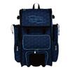 Boombah Superpack Hybrid Rolling Bat Bag - 3DHC Navy/Columbia - Wheeled & Backpack Version view 1