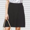 BGDK Girls' Knee Length Light Weight strecthy Thin Ribbed A-Line Skirt, Waistband Light Gray 3X Large view 3