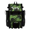 Boombah Superpack Hybrid Rolling Bat Bag - Scratch Black/Lime Green - Wheeled & Backpack Version view 1