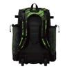 Boombah Superpack Hybrid Rolling Bat Bag - Scratch Black/Lime Green - Wheeled & Backpack Version view 3