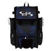 Boombah Superpack Hybrid Rolling Bat Bag - Scratch Black/Royal - Wheeled & Backpack Version view 1