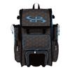 Boombah Superpack Hybrid Rolling Bat Bag - 3DHC Dark Charcoal/Columbia - Wheeled & Backpack Version view 1