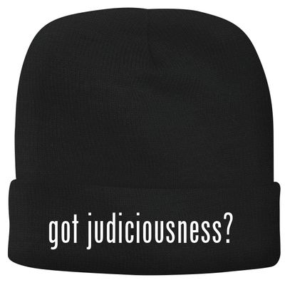 BH Cool Designs got Judiciousness? - Men's Soft & Comfortable Beanie Hat Cap, Black, One Size