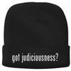 BH Cool Designs got Judiciousness? - Men's Soft & Comfortable Beanie Hat Cap, Black, One Size view 1