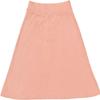 BGDK Girls' Knee Length Light Weight strecthy Thin Ribbed A-Line Skirt, Waistband Mauve view 1