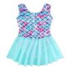EQSJIU Ballet Dance Dresses for Girls Kids Size 9-10 Years Old Mermaid Green Sparkle Child Dress view 1