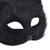 IPENNY Womens Mens Halloween Animal Mask Half Face Furry Cosplay Costume Halloween Mask (Black) view 4