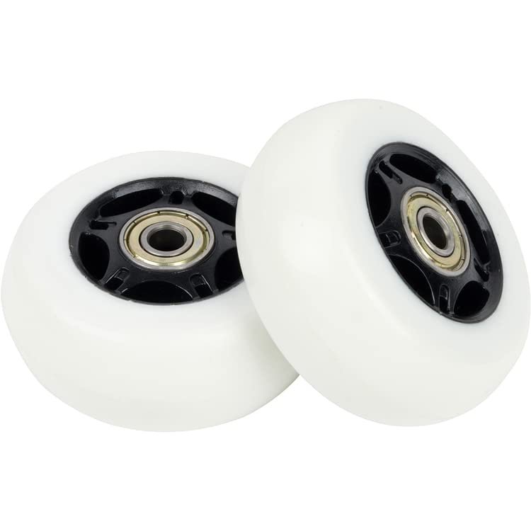 Wheels for Razor Crazy Cart - Premium 76mm x 30mm Crazy Cart V7+ Caster Replacement Wheels (Set of 2) for Crazy Cart XL V3+, DLX, Shift V1+, OEM Razor Part W25143401048
