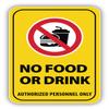 No Food Or Drink Vinyl Sticker Decal view 1