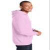 Gildan Men's Heavy Blend Fleece Hooded Sweatshirt G18500 (Medium, Light Pink) view 4