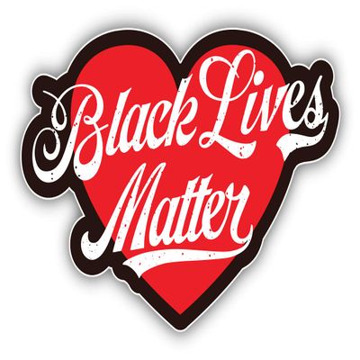 Black Lives Matter Heart Vinyl Sticker Decal