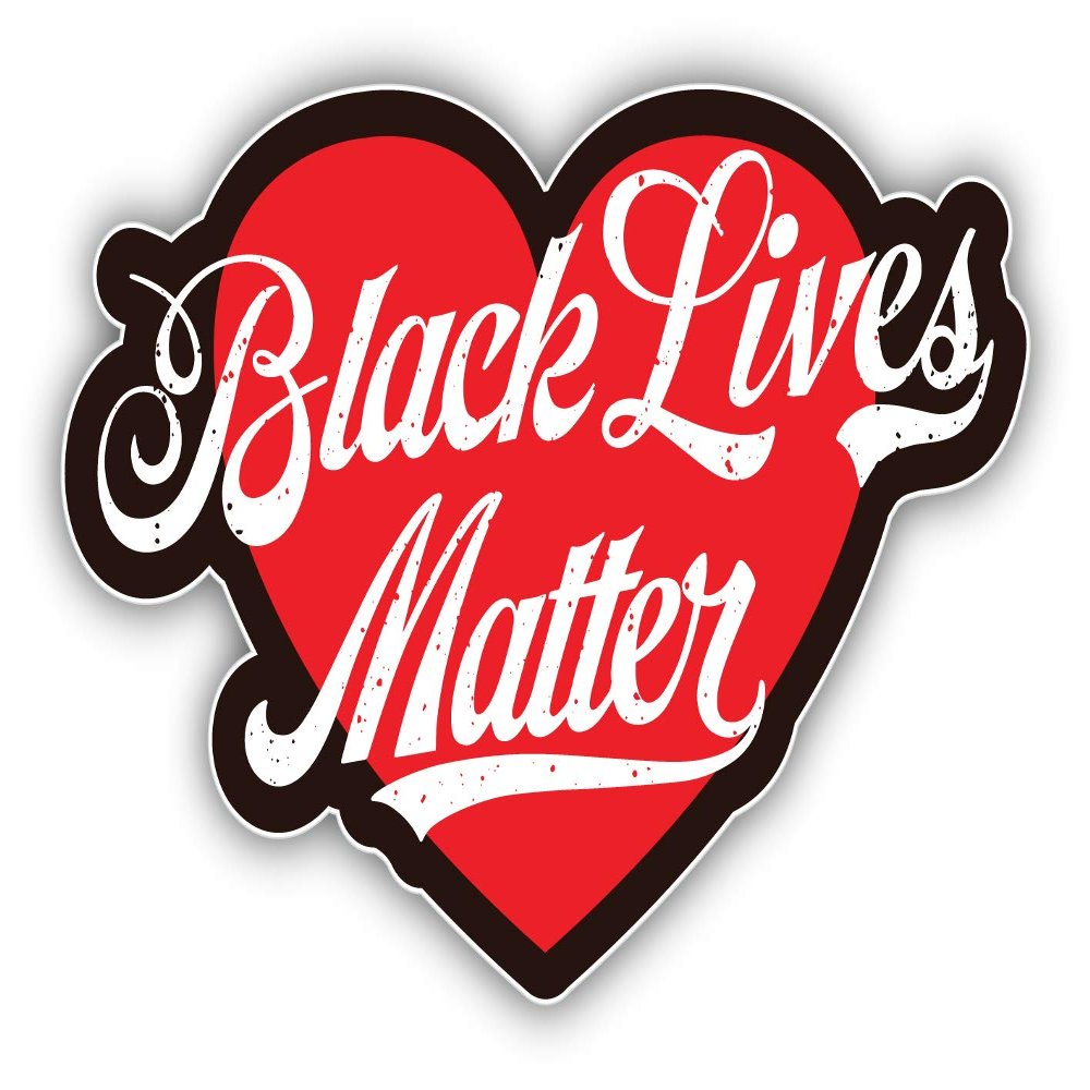 Black Lives Matter Heart Vinyl Sticker Decal