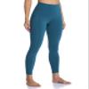 Colorfulkoala Women's High Waisted Tummy Control Workout Leggings 7/8 Length Yoga Pants with Pockets (XL, Dark Teal) view 2