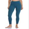 Colorfulkoala Women's High Waisted Tummy Control Workout Leggings 7/8 Length Yoga Pants with Pockets (XL, Dark Teal) view 3