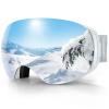 findway Ski Goggles for Men and Women - 100% UV Protection, OTG Snowboard Goggles Magnet Interchangeable Lens view 1