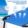 Goplus Folding Camping Cot, Heavy Duty Collapsible Foldable Camping Bed for Adults Kids with Non-Slip Foot Pad, Indoor Outdoor Portable Sleeping Cot for Hiking, Camping, Fishing (Blue) view 3