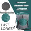 Frelaxy Compression Sack, Ultralight Sleeping Bag Stuff Sack Compression Stuff Sack - Space Saving Gear for Camping, Hiking, Backpacking (Turquoise, XL) view 4