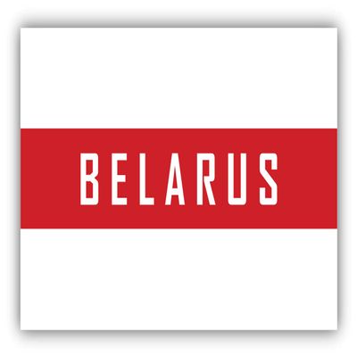 Belarus Unofficial Flag Vinyl Sticker Decal