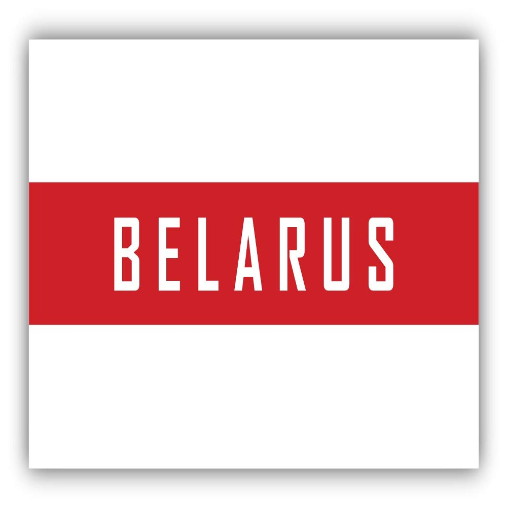 Belarus Unofficial Flag Vinyl Sticker Decal
