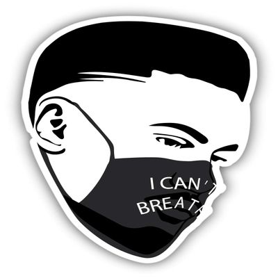 Black Lives Matter I Cant Breathe Vinyl Sticker Decal