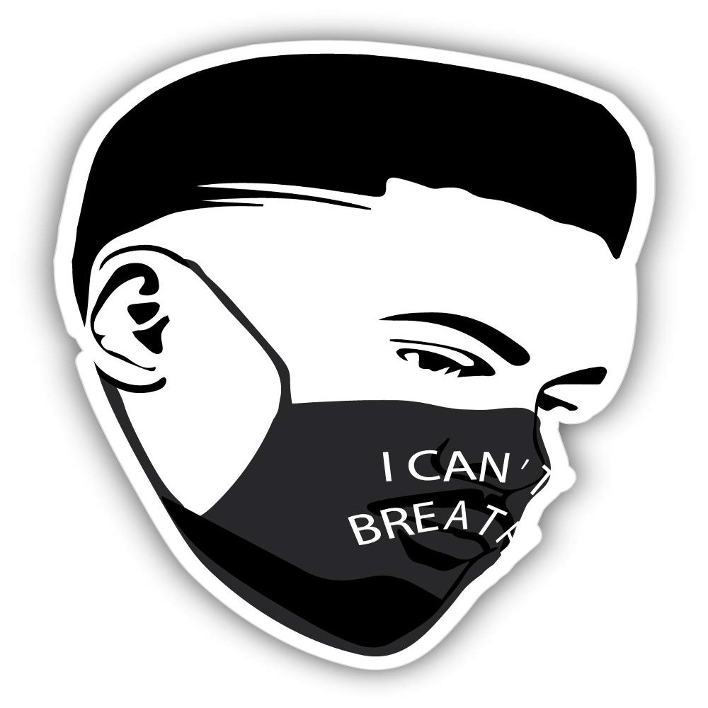 Black Lives Matter I Cant Breathe Vinyl Sticker Decal
