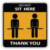 Do Not Sit Here Thank You Vinyl Sticker Decal