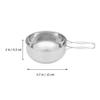 BESPORTBLE 500ML Stainless Steel Cook Pot Outdoor Camping Pot Camping Accessories Hiking Silver view 2