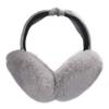 ZLYC Womens Winter Outdoor Faux Fur Cold Weather EarMuffs Foldable Big Ear Warmers (Bowknot Gray) view 1