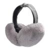 ZLYC Womens Winter Outdoor Faux Fur Cold Weather EarMuffs Foldable Big Ear Warmers (Bowknot Gray) view 2