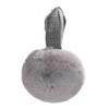 ZLYC Womens Winter Outdoor Faux Fur Cold Weather EarMuffs Foldable Big Ear Warmers (Bowknot Gray) view 3