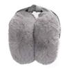 ZLYC Womens Winter Outdoor Faux Fur Cold Weather EarMuffs Foldable Big Ear Warmers (Bowknot Gray) view 4