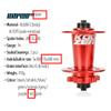 BestParts XM490 PRO MTB Front Hub 32 Hole Boost Thru Axle 15x110mm, Aluminium 6 Bolts Disc Brake Hub Replacement for Shimano 8-11 Speed and SRAM 8-10 Speed view 4
