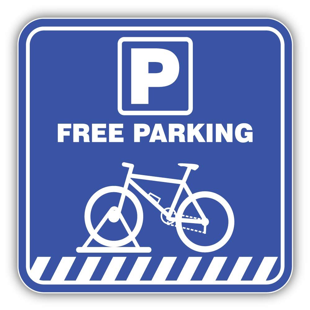 Free Parking Vinyl Sticker Decal